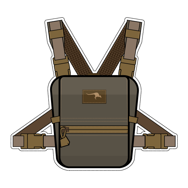 enclosed chest pack