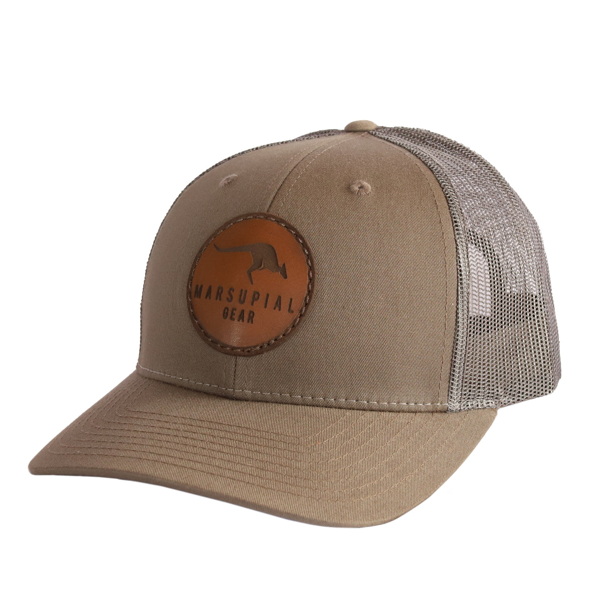 Circle Leather Patch Hat