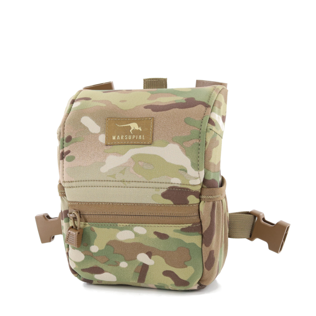 marsupial gear enclosed binocular pack Binocular Chest Harness MULTICAM / LARGE
